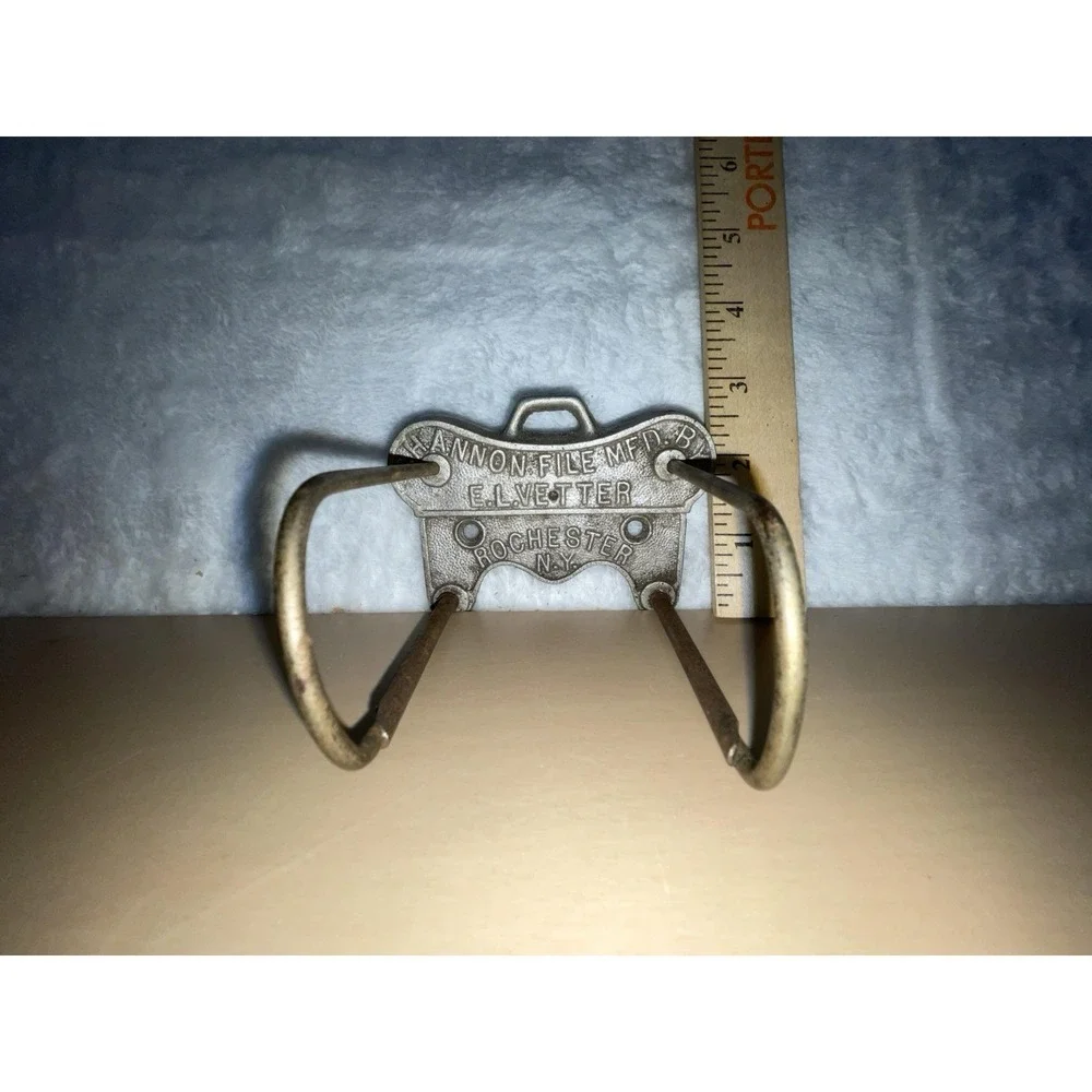 Vintage Shannon File Desk Letter Holder E.L. Vetter Rochester NY Metal Wire